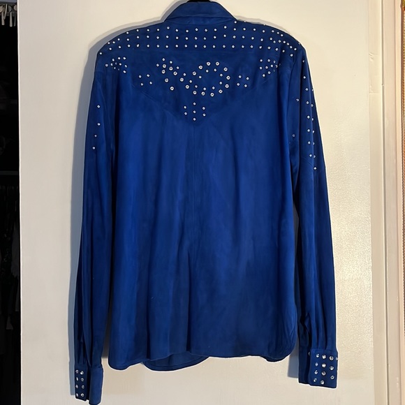 BEDAZZLED SUEDE TOP - Picture 2 of 5